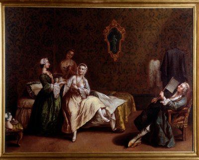 Le réveil de la dame - Pietro (after) Longhi