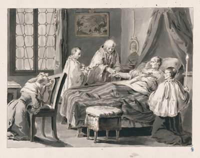Extrême-Onction des Sept Sacrements - Pietro Antonio Novelli