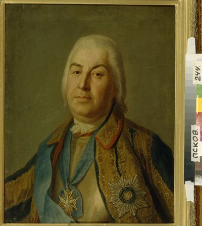 Portrait du comte Pyotr Semyonovich Saltykov - Pietro Antonio Rotari