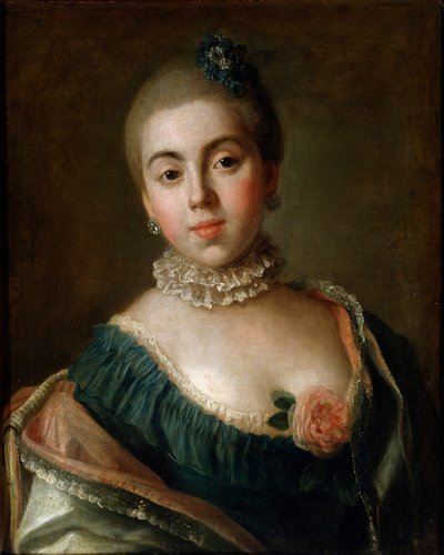 Portrait de la comtesse Anna Golitsyna, baronne Stroganova, 1759 - Pietro Antonio Rotari