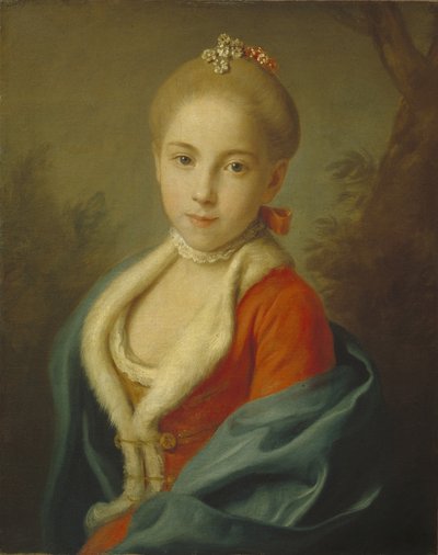 Portrait de la princesse Catherine de Holstein-Beck, 1750-1811, 1760-1762 - Pietro Antonio Rotari