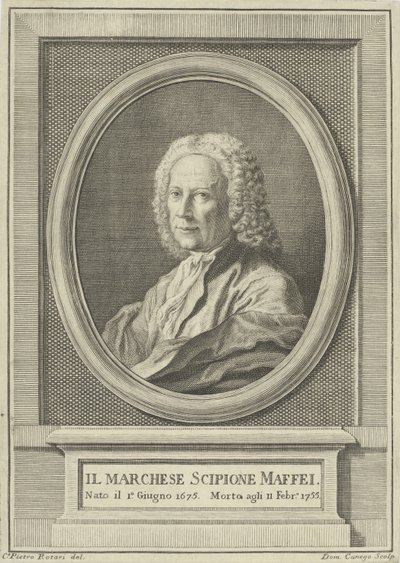 Portrait du poète Scipione Maffei - Pietro Antonio Rotari