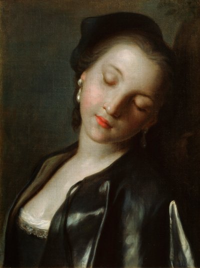 Jeune Femme Endormie, milieu 18e siècle - Pietro Antonio Rotari