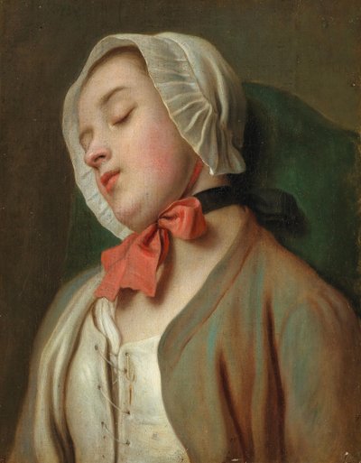 Jeune femme endormie - Pietro Antonio Rotari
