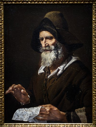 Un vieux chanteur - Pietro Bellotti