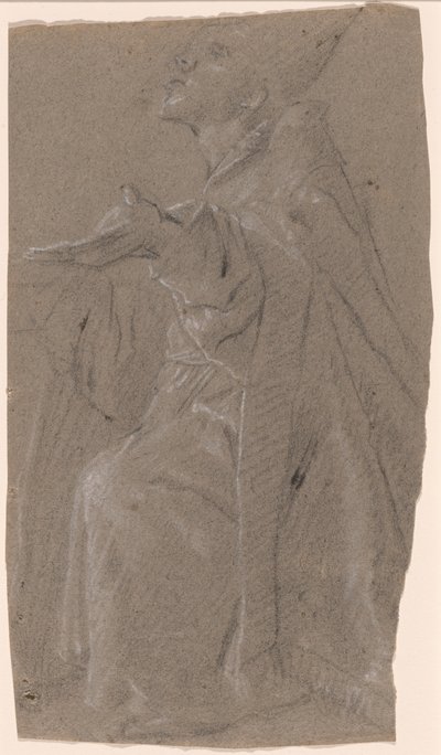 Évêque saint en supplication - Pietro Bernardi