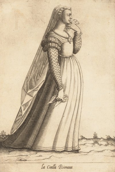 La Citella Romana, vers 1580 - Pietro Bertelli.