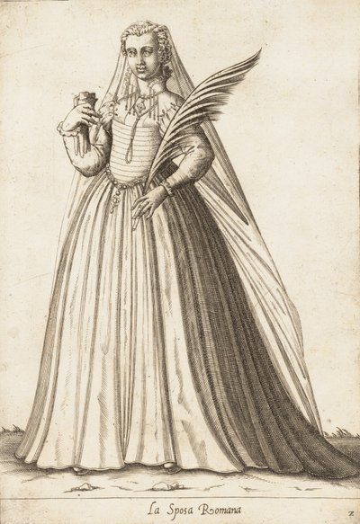 La Sposa Romana, vers 1580 - Pietro Bertelli.