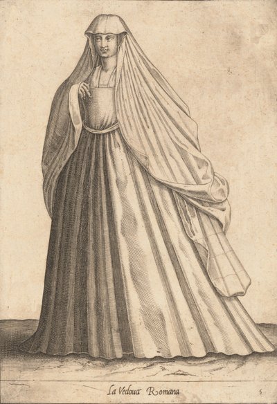 La Veuve Romaine, vers 1580 - Pietro Bertelli.