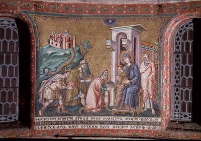 Adoration des Mages, mosaïque de l