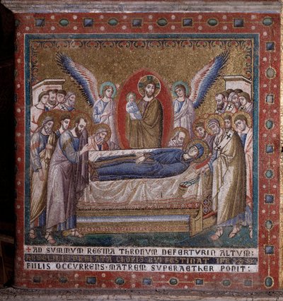 La dormition de la Vierge, mosaïque de l