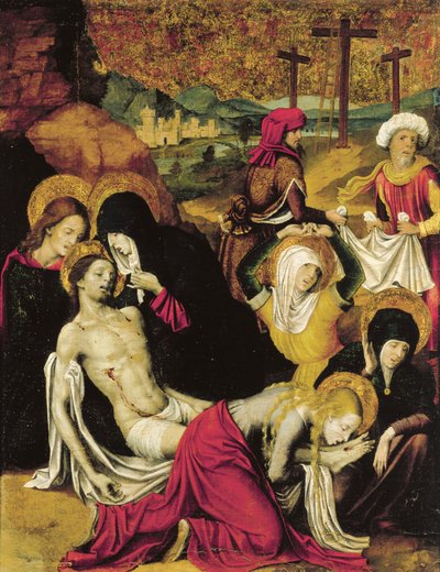 Déposition du Christ, ou Pietà de Tanger, par Pietro Cavaro - Pietro Cavaro