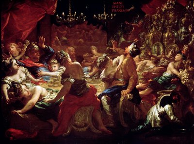Le Festin de Balthazar, XVIIe ou début XVIIIe siècle - Pietro Dandini