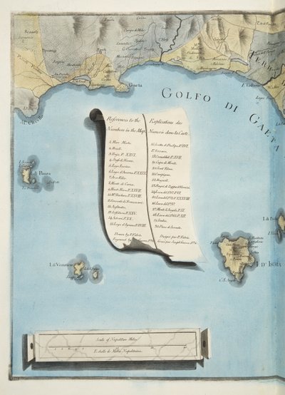 Carte du golfe de Gaeta tirée de 