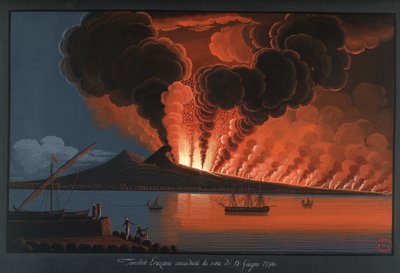 Terrible éruption du mont Vésuve - Pietro Fabris