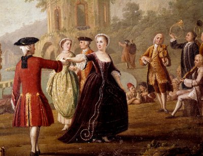 Danse noble et scène de fête à Naples - Pietro Fabris