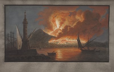 Planche VI de Campi Phlegraei : Observations des volcans des deux Siciles par William Hamilton, 1776 - Pietro Fabris