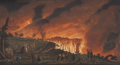 Planche XXXVIII de Campi Phlegraei : Observations des volcans des deux Siciles par William Hamilton, 1776 - Pietro Fabris
