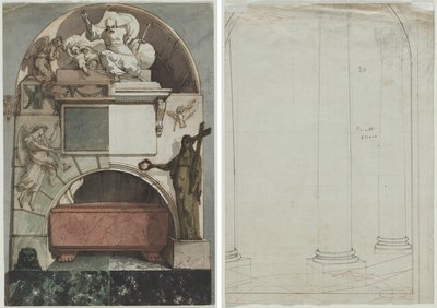 Conception pour une fresque de la tombe d