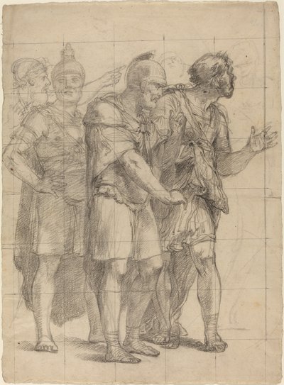Quatre guerriers debout - Pietro Fancelli