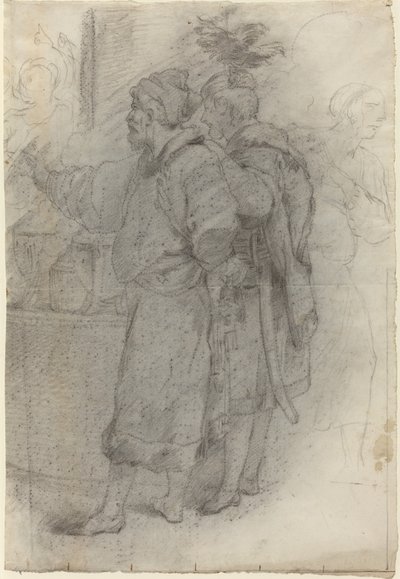 Deux courtisans debout - Pietro Fancelli