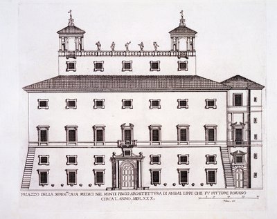 Palazzo Serenissima, Casa Medici, sur la colline du Pincio, Rome, de 