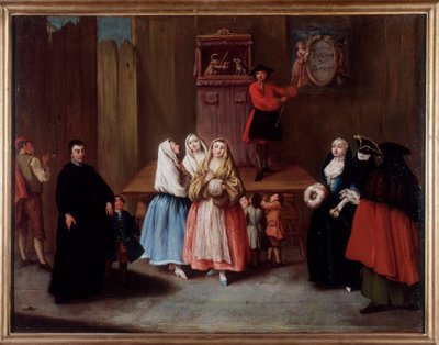 Un spectacle de marionnettes à Venise - Pietro Longhi