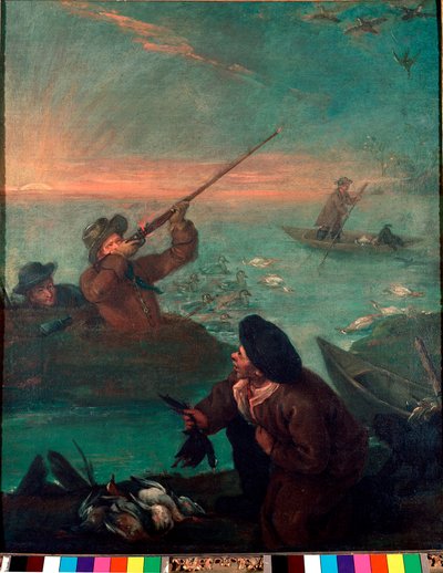 Chasse au canard dans la lagune - Pietro Longhi