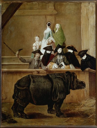 Exposition de Clara, rhinocéros indien - Pietro Longhi