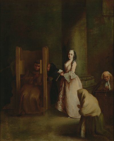La Confession, 1750s - Pietro Longhi