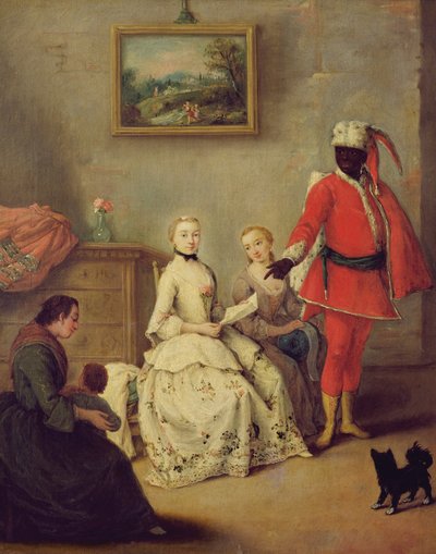La lettre du Maure, vers 1750 (post restauration) - Pietro Longhi