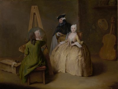 Le peintre dans son atelier, c.1741-4 - Pietro Longhi