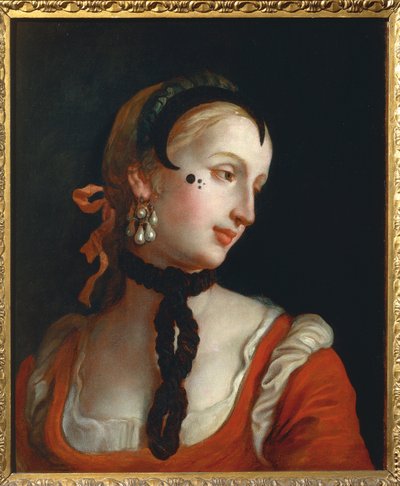 Femme avec un grain de beauté - Pietro Longhi