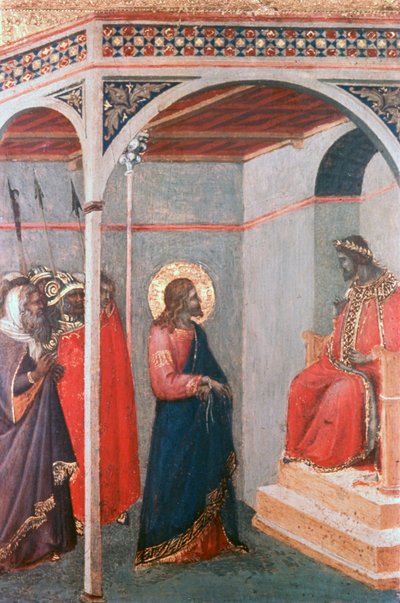 Le Christ devant Pilate, vers 1306-1348 - Pietro Lorenzetti