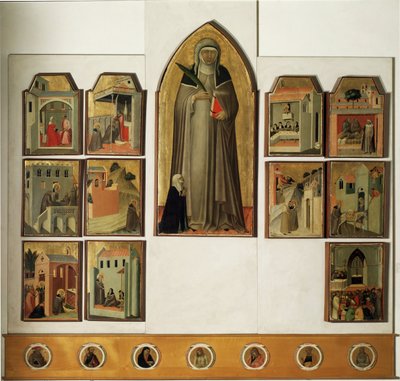 Polyptyque de la vie de Beata Umilta - Pietro Lorenzetti