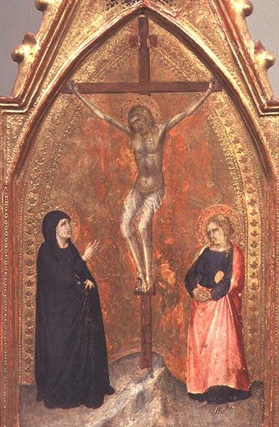La Crucifixion avec la Vierge Marie et Jean le Théologien - Pietro Lorenzetti