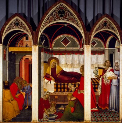 Triptyque de la Naissance de la Vierge - Pietro Lorenzetti