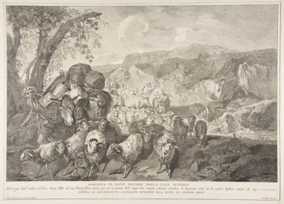 Départ de David le berger de la maison de son père, 1743-63 - Pietro Monaco
