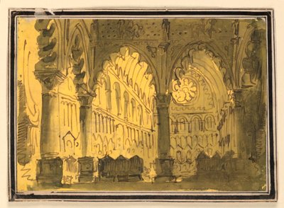 Décor de scène, intérieur d