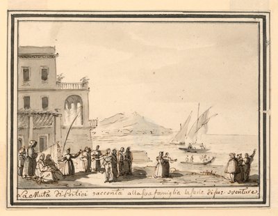 Décor de scène, port maritime - Pietro Narducci