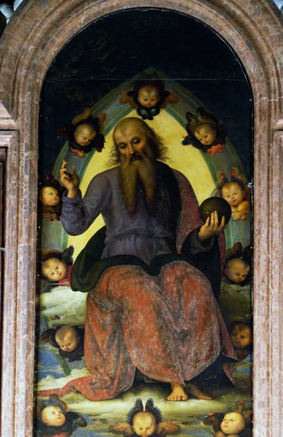 Dieu le Père bénissant (détail) - Pietro Perugino