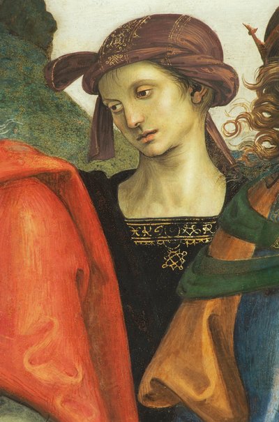 Jérémie, détail du Saint-Père avec prophètes et sibylles - Pietro Perugino