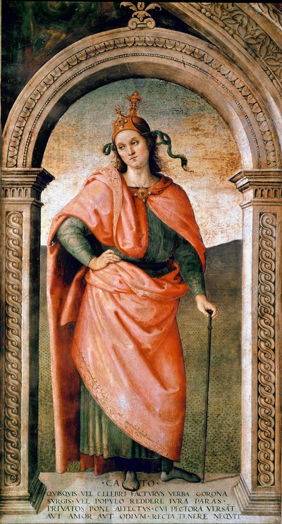 Représentation de Caton le Censeur (234-149 av. J.-C.), homme politique romain - Pietro Perugino