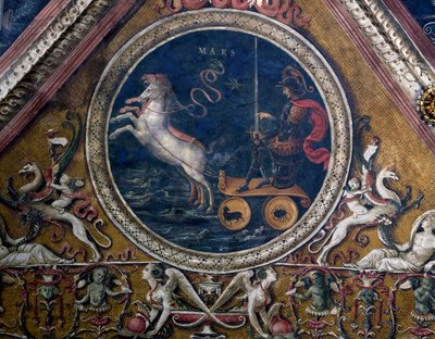 Le Char de Mars, allégorie, (détail) - Pietro Perugino