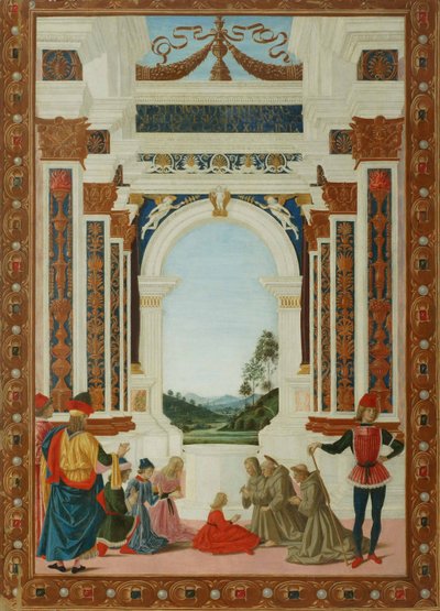 Le Miracle de guérison de Saint Bernard, vers 1473 - Pietro Perugino