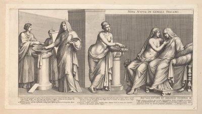 Mariage Aldobrandinien (partie gauche) - Pietro Sante Bartoli