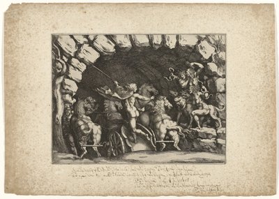 Pluton entre dans le monde souterrain - Pietro Sante Bartoli