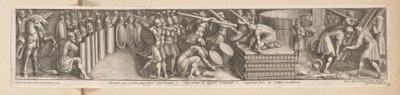 Soldats installant un camp - Pietro Sante Bartoli