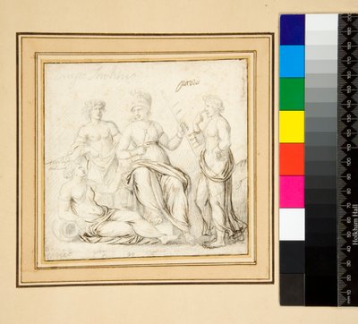 Athéna et trois femmes - Pietro Santi Bartoli