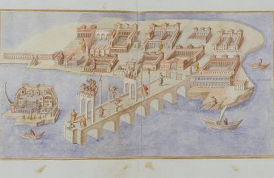 MS Gen 1496 Scène de port, 1674 - Pietro Santi Bartoli